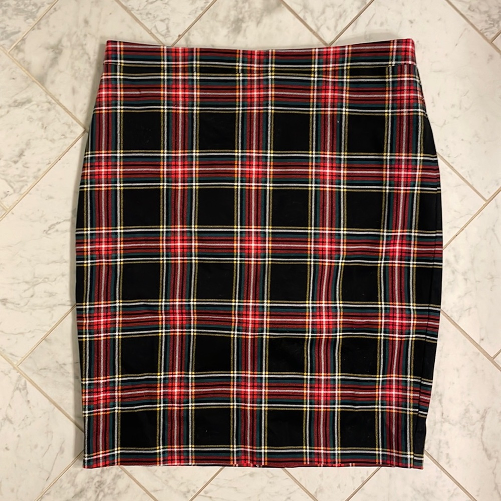 Jcrew Tartan plaid pencil skirt size 8 NWT